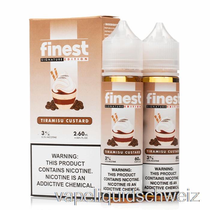 Tiramisu-Custard – Die Feinste Signature Edition – 120 Ml 3 Mg Vape Ohne Nikotin